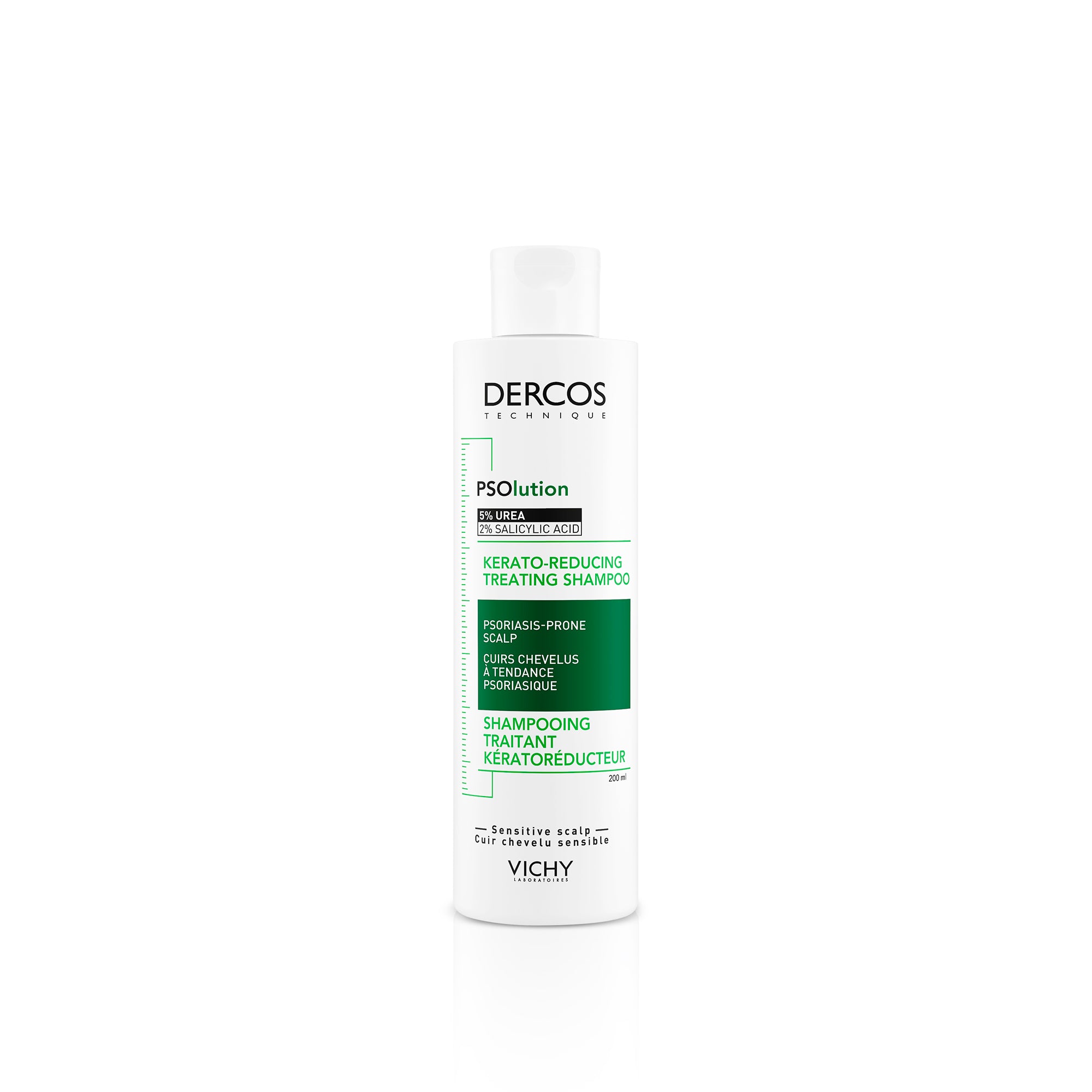 Vichy Dercos Psolution Shampoo de Tratamiento Keratorreductor para Piel Cabelluda Sensible 200 ml